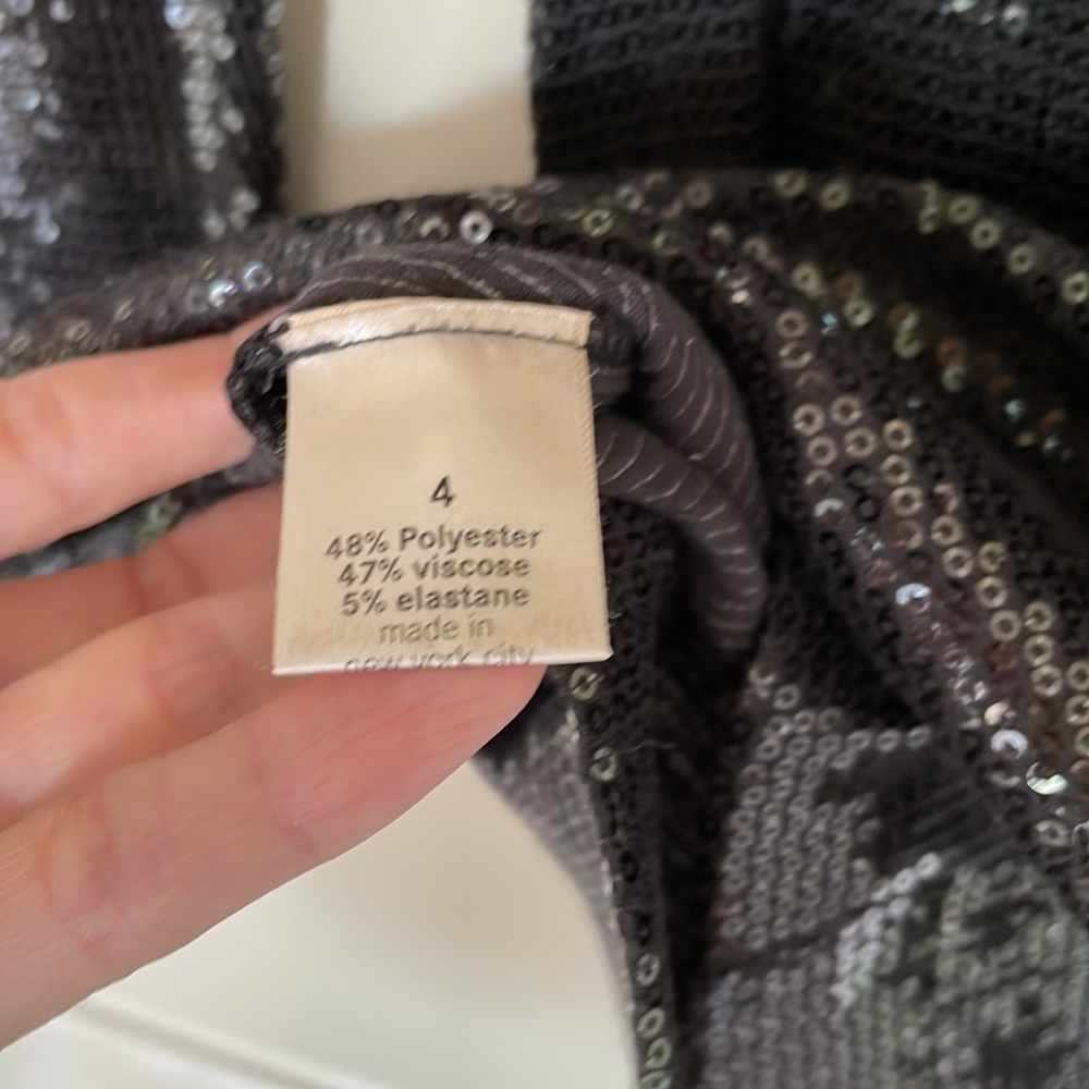 Cut25 by Yigal Azrouel Sequin Camo Long Sleeve Mini Dress - Picture 12 of 13